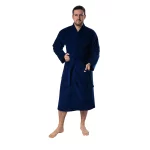 Organic Turkish Cotton Terry Kimono Man Bathrobe - Bagno Milano