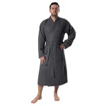 Waffle Pique Spa Robe Man - Bagno Milano