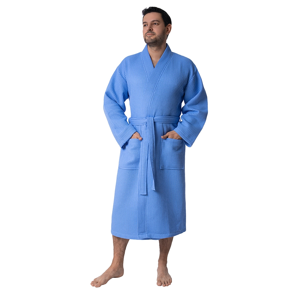 Waffle Pique Spa Robe Men Products - Bagno Milano