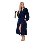 Organic Turkish Cotton Terry Kimono Woman Robe - Bagno Milano