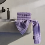Organic Luxury Jacquard Border Towels - Bagno Milano