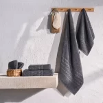 Organic Luxury Jacquard Border Towels - Bagno Milano