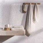 Organic Luxury Jacquard Border Towels - Bagno Milano