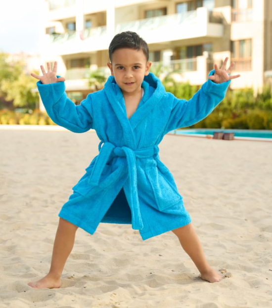 Organic Cotton Kids Bathrobe - Bagno Milano