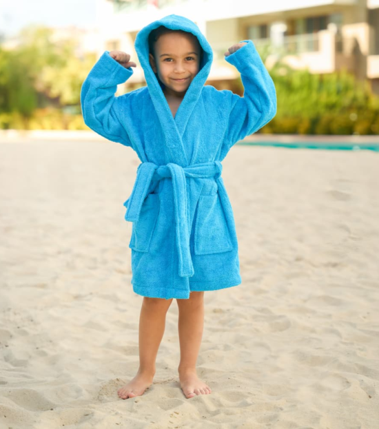 Organic Cotton Kids Bathrobe - Bagno Milano