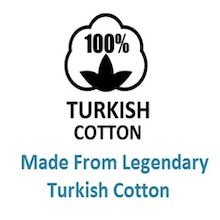 100% Turkish Cotton material badge for Organic Kids Robe - Bagno Milano