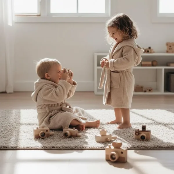 Kids Organic Cotton Robe - Bagno Milano
